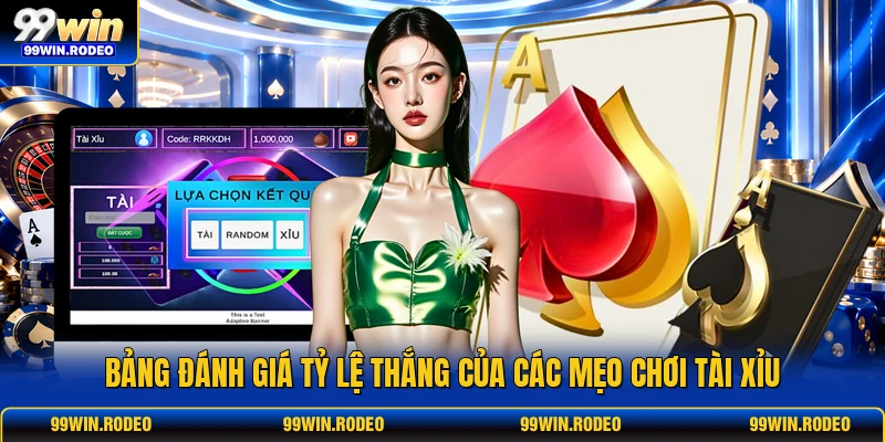 Bảng đánh giá tỷ lệ thắng của các mẹo chơi tài xỉu Bảng đánh giá tỷ lệ thắng của các mẹo chơi tài xỉu